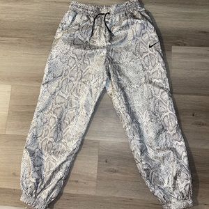 Brand new Nike snake print jogger pants